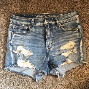 American eagle hi rise jean short